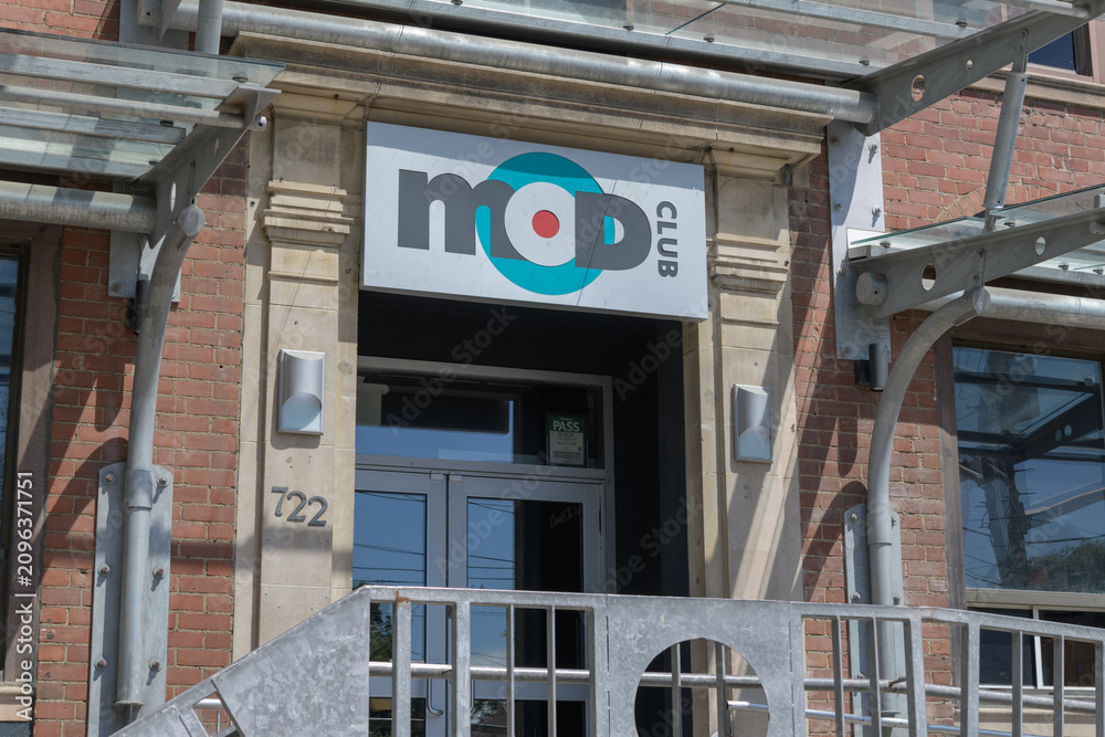 Obraz premium entrance to The Mod Club, a live music venue, located at 722 College St, Toronto