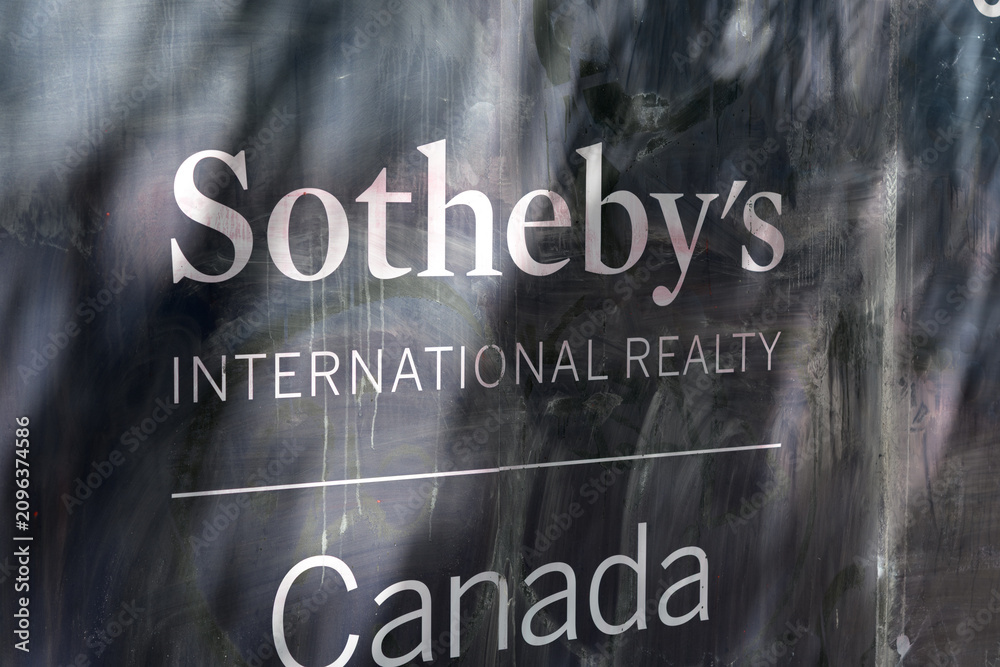 Obraz premium Sotheby's International Realty Canada sign in Toronto