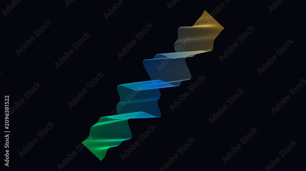 Obraz premium Minimalist Elegant Wavy Concept 38 Transparent PNG
