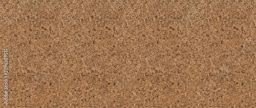 Fotografi Cork texture features a realistic natural brown cork surface with organic granul