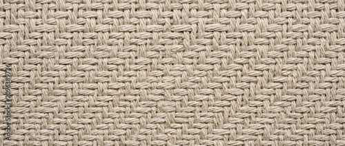 Fabric texture displays a realistic seamless natural woven cotton basket weave pattern for upholstery wallpaper textile backgrounds and premium surface design