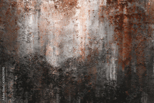 Rusty metal texture creating an abstract industrial background, ideal for grunge designs
