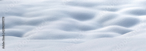 Tableau sur toile A winter hilly landscape with smooth, fluffy snowdrifts on a transparent background