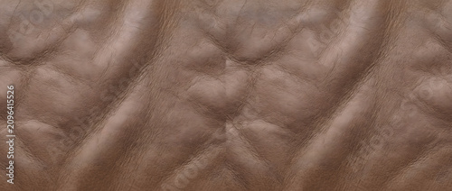Obraz na plátně Leather texture with taupe seamless background featuring realistic natural grain