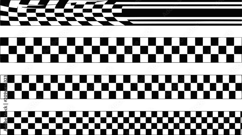 Fototapeta premium Checkered Racing Flag Background with Dirty Grunge Texture and Paint Splashes.