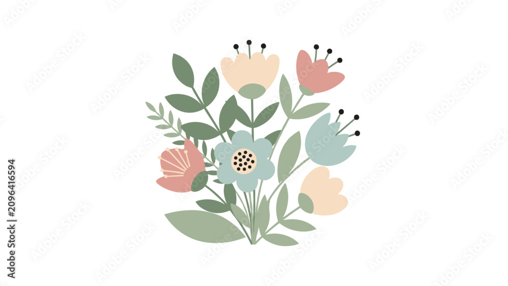 Naklejka premium Flowers