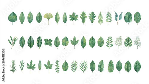 Beautiful leaves isolated