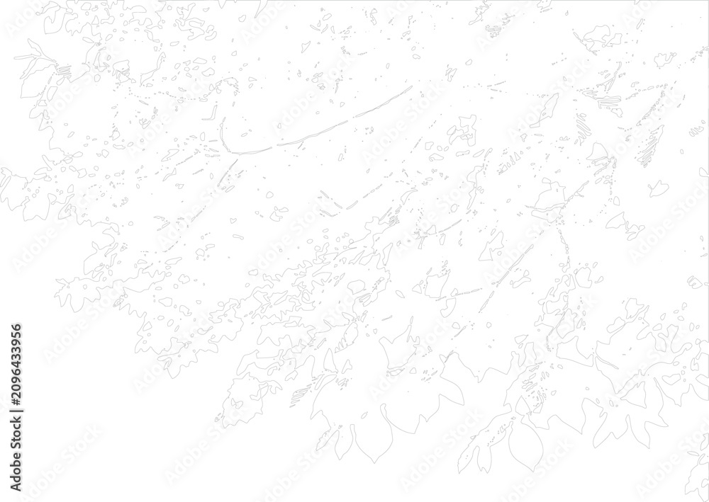 Obraz premium Abstract pattern with organic swirling lines and dots on a transparent checkered background creating textured natural effect for design.