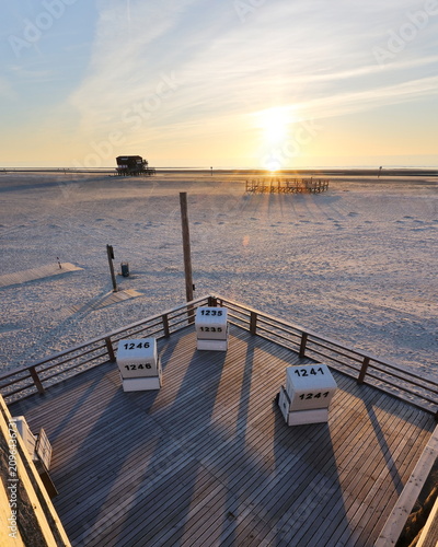 Küstenlandschaft Sankt-Peter Ording Strand