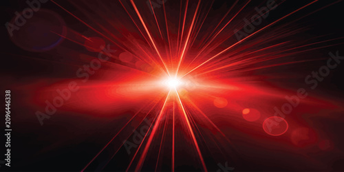 Photos Intense red light burst with powerful radiating beams starburst explosion abstra