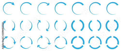 Tableau sur toile Circle arrow icon set