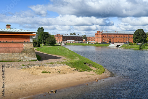Photos Bank of the Neva River near the moat of the Peter and Paul Fortress and the Arse