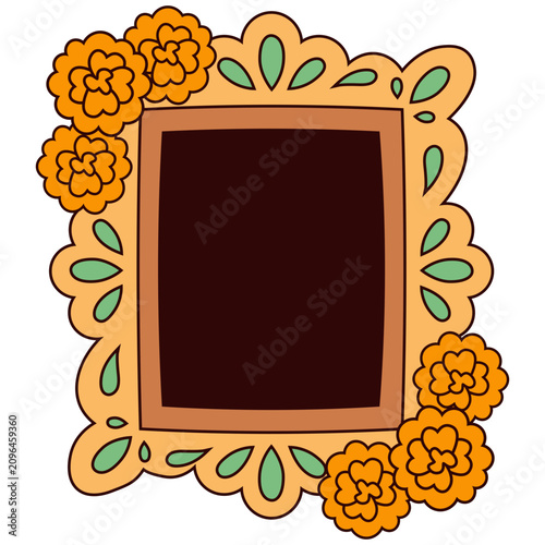 Dia de los Muertos Ofrenda Border Element