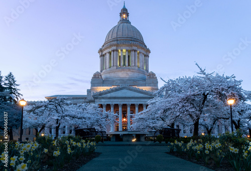 Olympia State Capitol Twilight