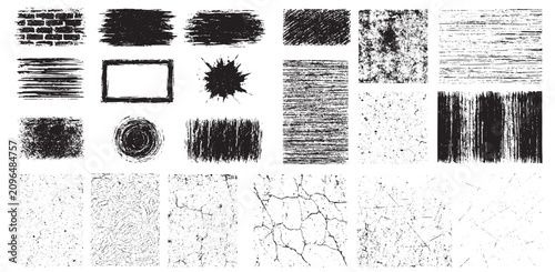 Grunge Brush Texture Collection for Distressed Design Elements