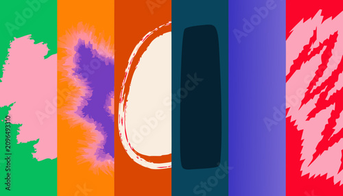 Abstract colorful vertical stripes background. Modern geometric pattern with vibrant textures.