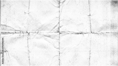 Obraz na płótnie Folded paper halftone texture with bold distressed creases