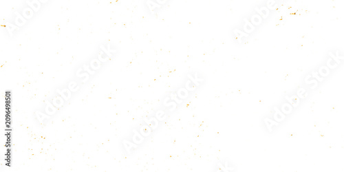 Abstract gold dust speckles and glitter confetti scattered across a transparent background with fine grain texture and luxurious distressed overlay vector illustration.
