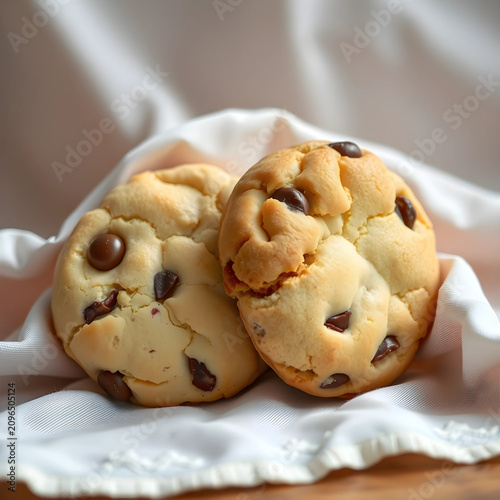 Two chocolate chip cookies ...