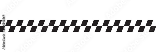 Schilderij op canvas Race checker flag seamless pattern