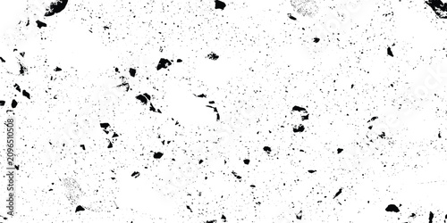 Fotografía Black grunge texture on white background with scattered debris and smudges for c