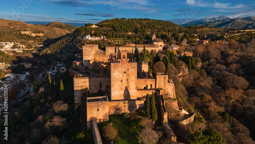 The Palace of Alhambra, in Grenada, Andalusia region of Spain