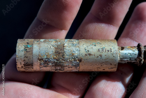 Photos The detonator from the German mine of the Second World War