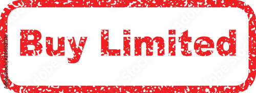 Fotografía Buy limited stamp, restricted purchase symbol, limited offer choice, scarce buyi