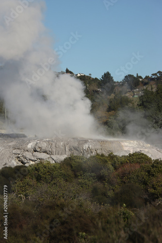 geyser in geothermal park