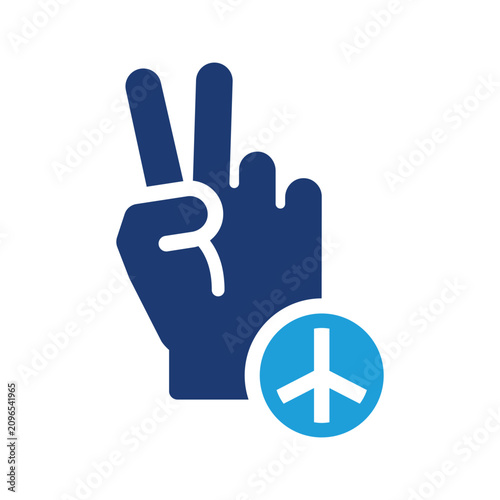 Tableau sur toile Peace icon