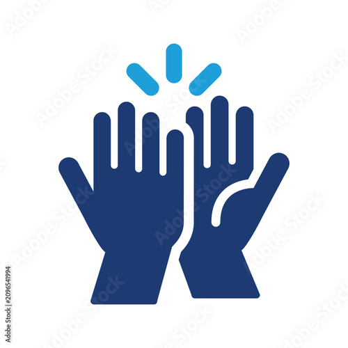 Obraz na plátne High five icon