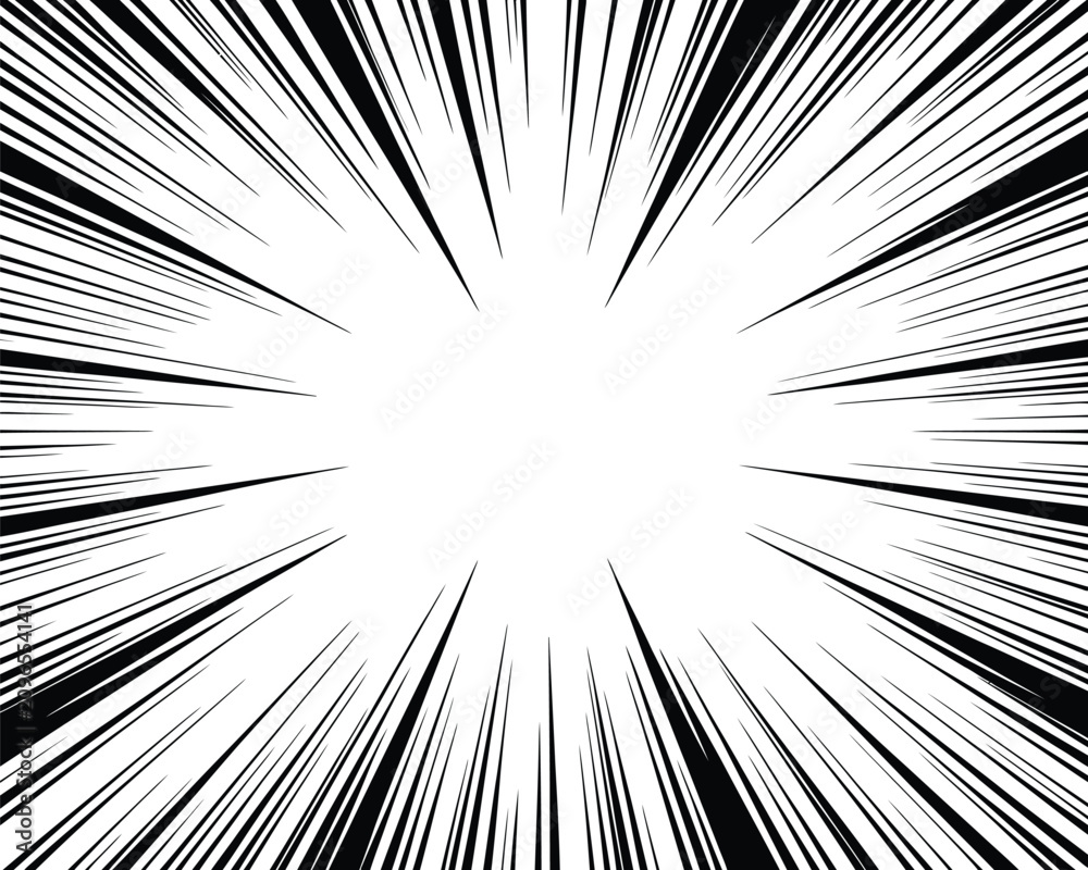 Fototapeta premium Comic book speed lines burst dynamic action graphic for impactful visuals