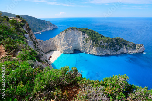 Beautiful lanscape of Zakinthos island