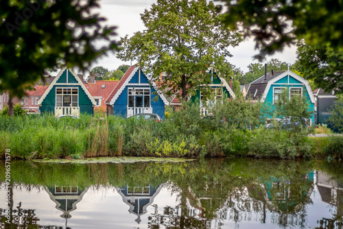 houses on the lake in Weesp