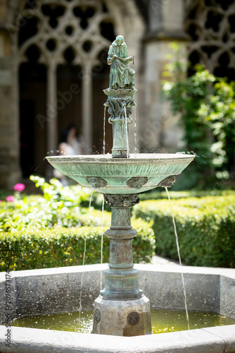 fountain in the garden