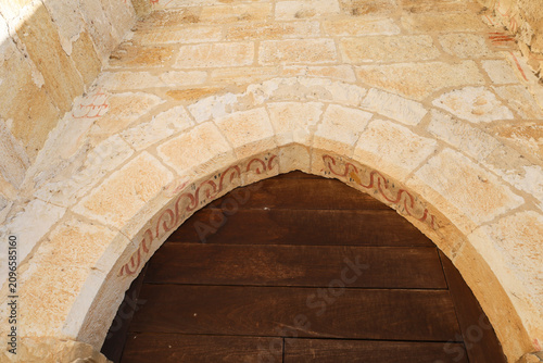 Architectural details of The Convent of San Francisco in Zamora city, Spain