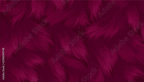 Fotografie A vibrant magenta abstract background featuring soft, flowing fur-like textures and layered feathery strokes in a seamless, elegant pattern, ideal for modern design projects and luxury wallpaper