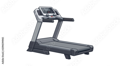 Modern home fitness treadmill for cardio workouts and exercise, featuring a sleek design and user-friendly console
