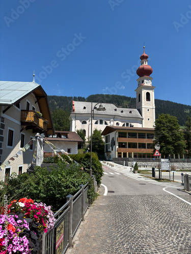 Church of Santo Stefanoof Villabassa (Niederdorf) in the Puster Valley, South Tyrol, Italy