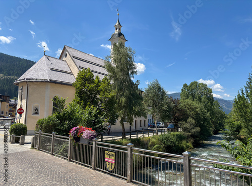 Parish Church of Villabassa (Niederdorf) in the Puster Valley, South Tyrol, Italy, 