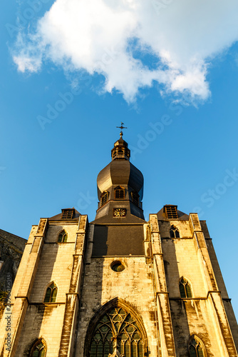 Exterior of Collegiate Church of Our Lady of Dinant, Dinant, Wallonia,  Belgium, Europe