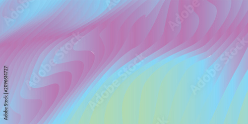 Fotografía Vector algorithmic generative wavy lines with high-contrast shiny colorful gradients layered over a deep black backdrop, graphic illustration art