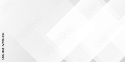 Obraz na płótnie Minimalist white geometric background with overlapping diamond shapes and subtle
