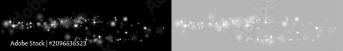 Foto White glowing shimmer dust with fine particles, radiant mist, and silky transparent texture