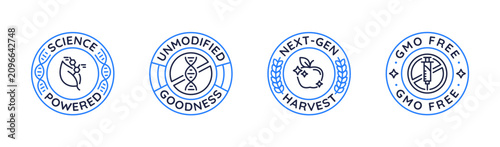 Fotografie GMO Free Labels Set