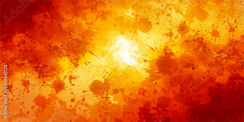 Photos Fiery Hues Abstract Splatter A vibrant explosion of fiery orange and yellow hues creates a dynamic abstract background with dynamic splatter effects, evoking energy and passion