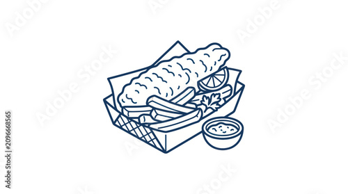 Foto Delicious sandwich in a basket.
