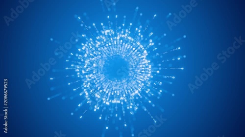 Digital background. Data encryption. Concept of cryptography. Data encryption. Blockchain technology. Artificial intelligence algorithm operation. System's thought process. Changing numbers.