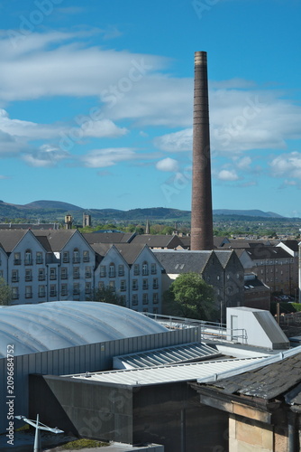 Bild auf Leinwand Edinburgh,UK - May 10, 2026: Chimney of closed Caledonian Distillery near Haymar