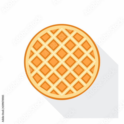 Minimal Waffle Flat Vector Illustration